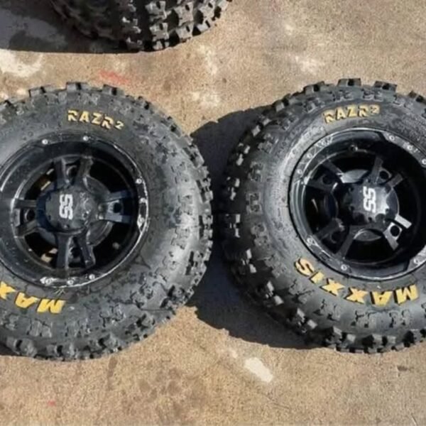 Set of 4 SS Wheels and Razr Tires for Yamaha YFZ 450