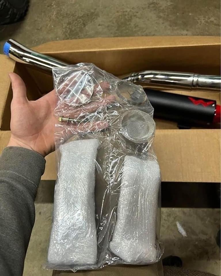 Brand New Monster Exhaust for Yamaha Raptor 700R - Orange - Image 2