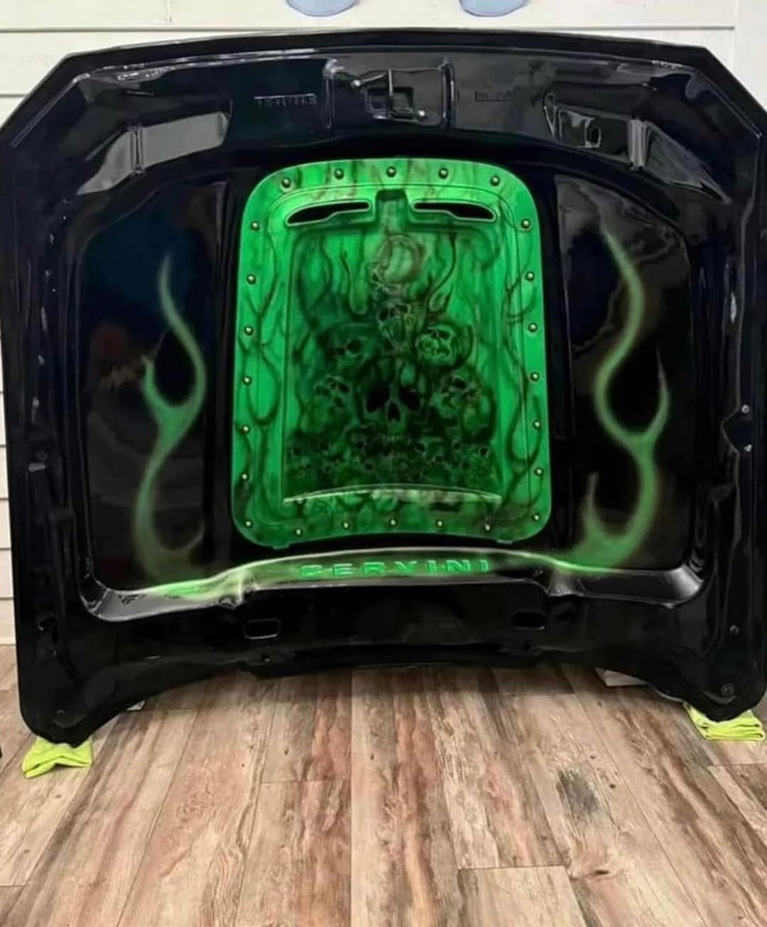 2015-2017 Ford Mustang GT Cervini GT500 Style Hood - Image 2