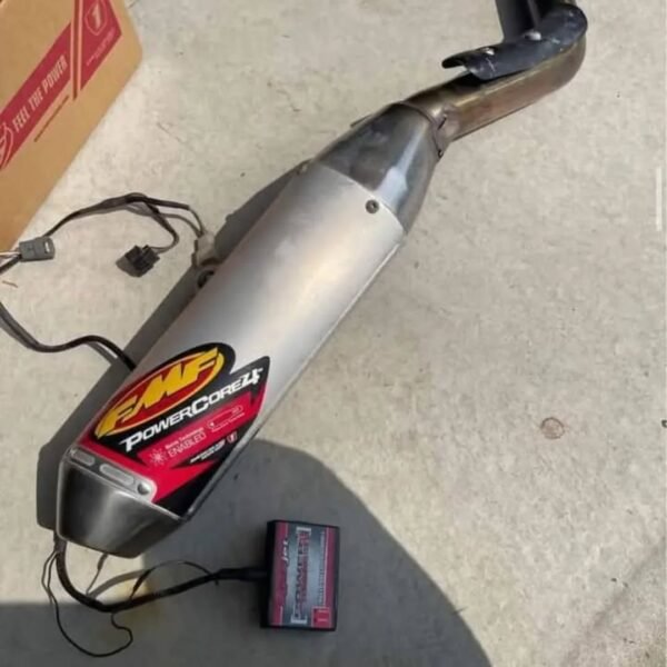 FMF Power Core 4 Muffler, Cherry Bomb Header, and Power Commander 5 Bundle for Yamaha YFZ and Raptor