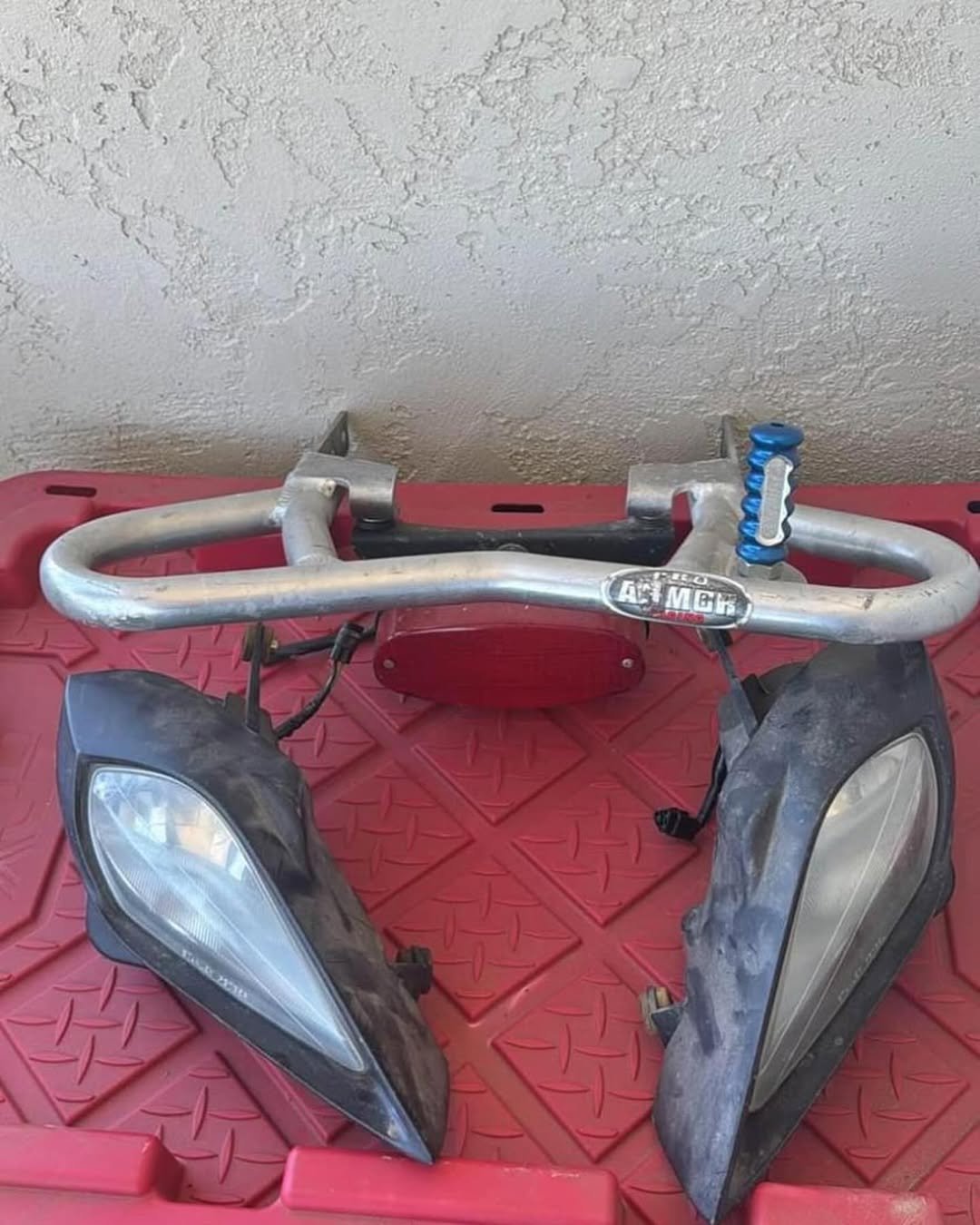 2004-2008 Yamaha YFZ 450 Headlights and Pro Armor Grab Bar with Taillight Bundle - Image 2