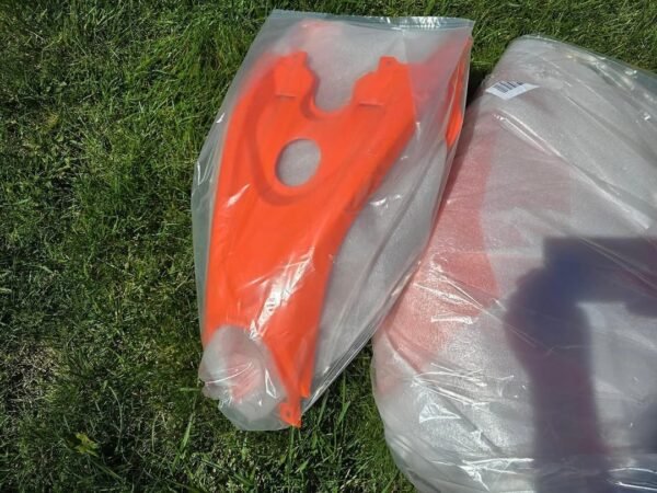 OEM Yamaha Raptor 700R Orange Plastics Kit - Rear Fender, Grille Cover, Gas Tank Cover