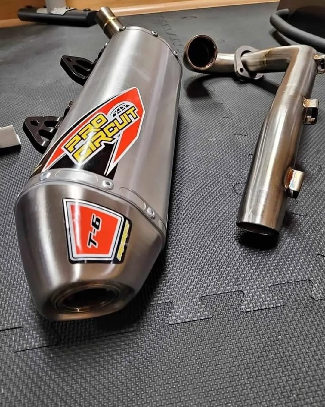 Pro Circuit T-6 Stainless Single Exhaust System for Yamaha Raptor 700R (2015-2023) - Image 3