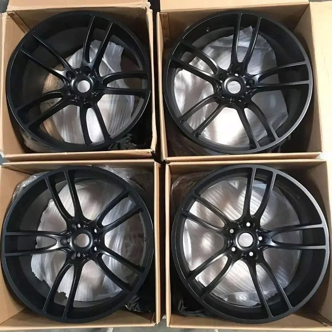 Ford Mustang 19x10/19x11 Matte Black Replica Wheels Set - Image 3