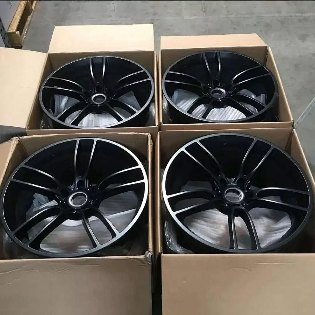 Ford Mustang 19x10/19x11 Matte Black Replica Wheels Set