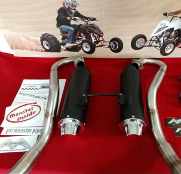 Yamaha Raptor 700 Monster Pipe Dual Exhaust System