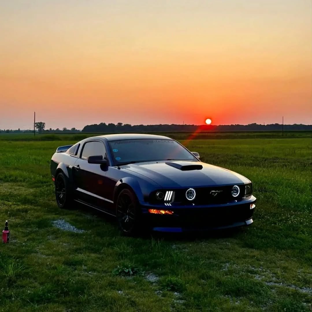 2008 Ford Mustang Hood - Vista Blue - Image 4