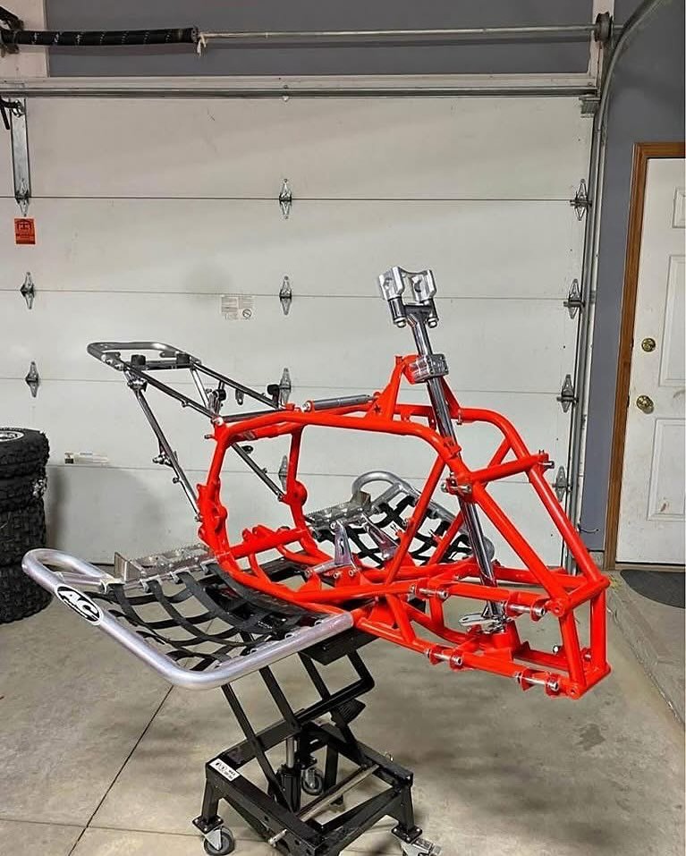 Yamaha Raptor 660 Frame and Nerf Bars - Image 2