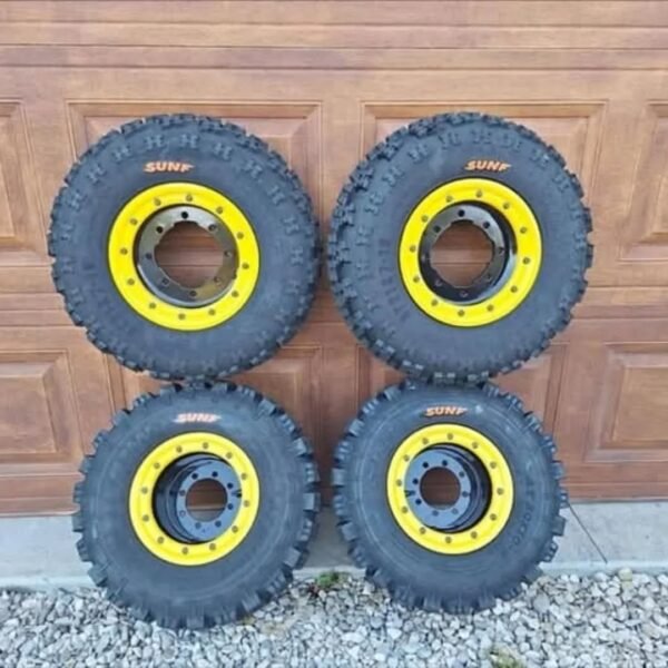ITZ Beadlock Wheels and Tires Set for Yamaha YFZ and Raptor