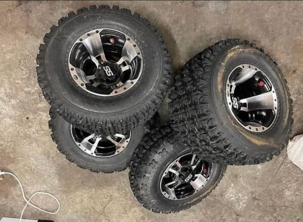 Yamaha Raptor 700R Alloy Wheels and Tires Set