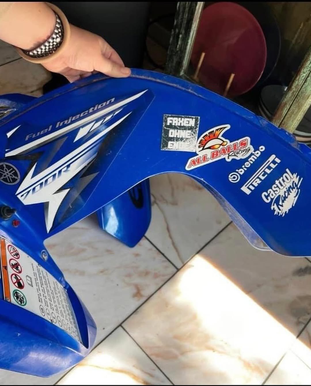 Yamaha Raptor 700 Custom Fairings with Screws - Image 4