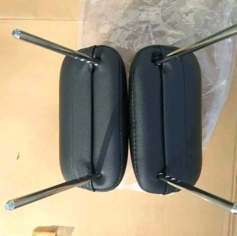 NOS Shelby American Black Leather Headrest for 2007-2009 Ford Mustang - Image 2